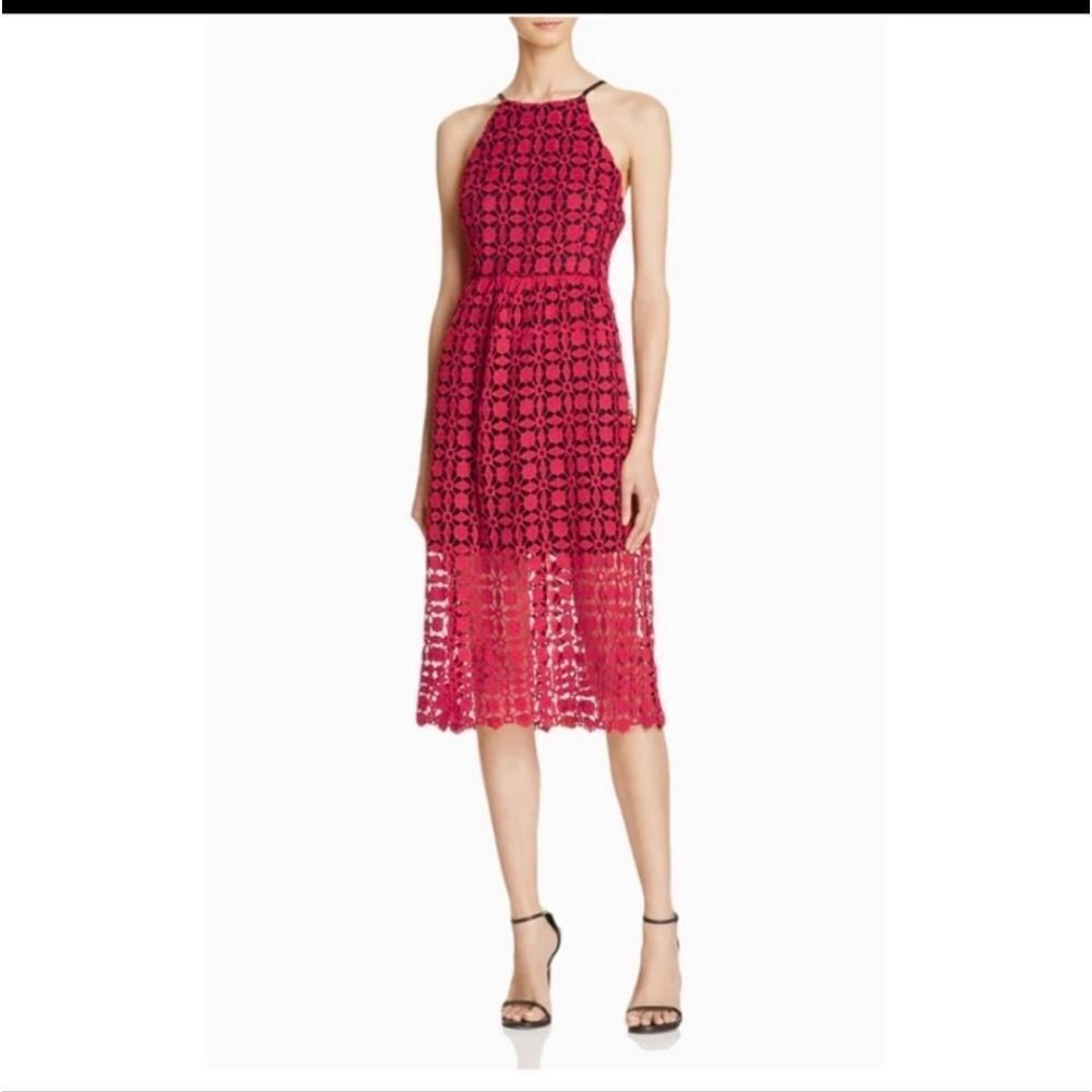 NWT AQUA Black lace dress in small